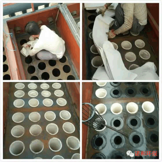 花板、布袋、骨架安裝示意圖